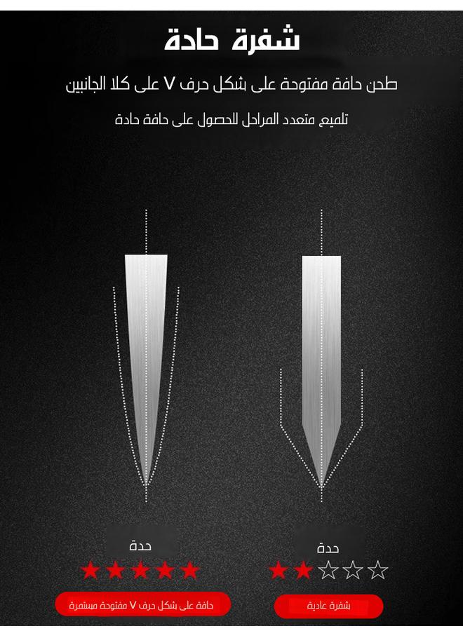 ساطور جزار قوي لتقطيع العظام الصلبة-سكين حاد مصنوع يدويًا لتقطيع العظام-مصمم لعيد الأضحى - Image 5